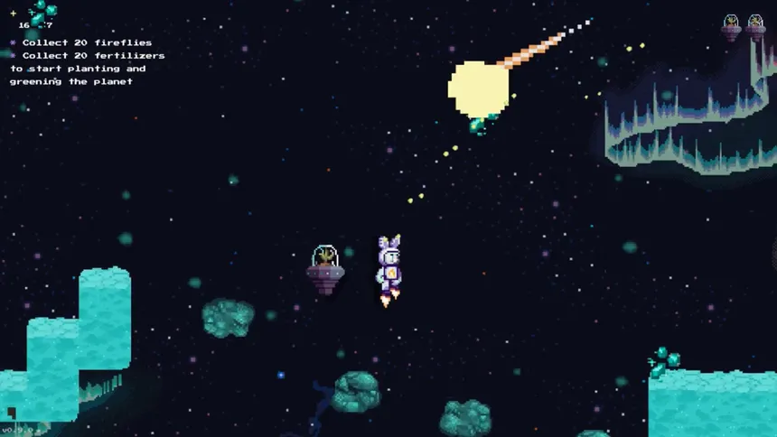Скриншот 1 к игре Bunny Space Odyssey: FlopHop