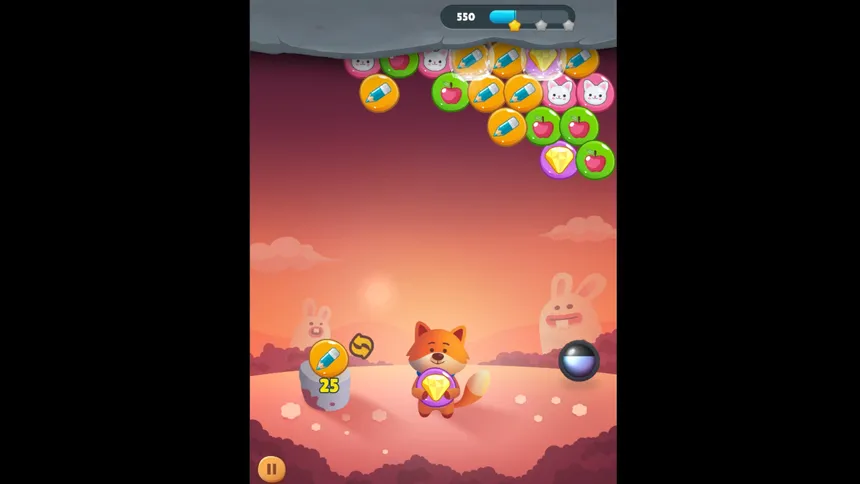 Скриншот 1 к игре Foxy J.A.B.S: Just Another Bubble Shooter