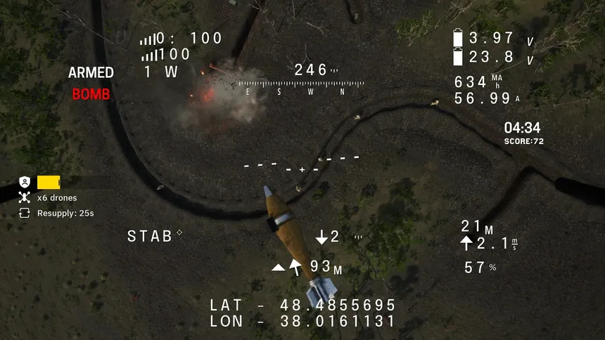 Скриншот 1 к игре Ukrainian Fight Drone Simulator (UFDS) - FPV drone simulator