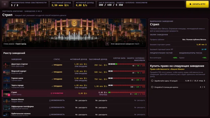 Скриншот 5 к игре Idle Casino Empire