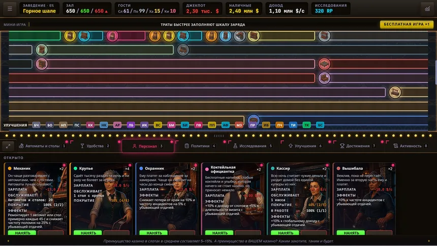 Скриншот 6 к игре Idle Casino Empire