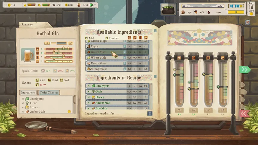 Скриншот 3 к игре Ale Abbey - Monastery Brewery Tycoon