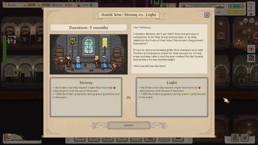 Скриншот 6 к игре Ale Abbey - Monastery Brewery Tycoon