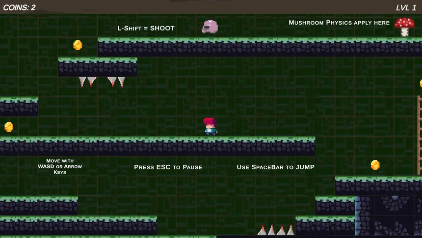 Скриншот 1 к игре Ginger Shroom Journey