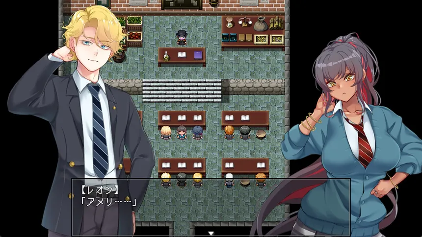 Скриншот 5 к игре Amelie falls over and over again ~ An endless week in Magic Academy