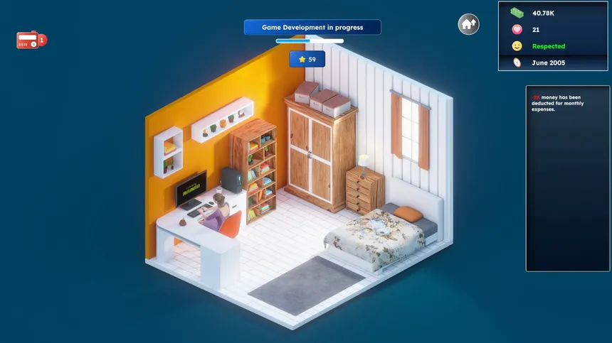 Скриншот 1 к игре Game Builder Tycoon - Prologue