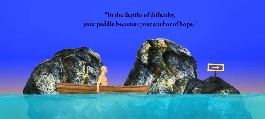 Скриншот 1 к игре Let me Paddle : Hardest Boat Paddling Game