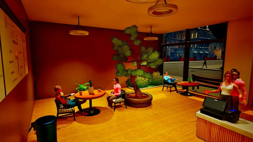 Скриншот 1 к игре Clumsy Coffee Simulator