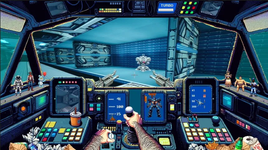 Скриншот 1 к игре Mekkablood: Quarry Assault