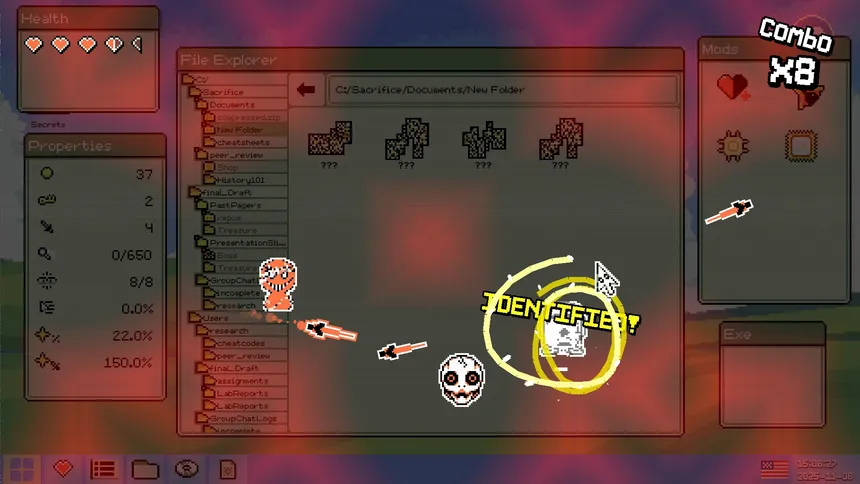 Скриншот 1 к игре Identifile: Desktop Dungeon