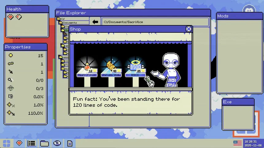 Скриншот 4 к игре Identifile: Desktop Dungeon