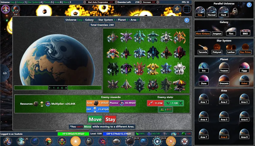 Скриншот 5 к игре Galaxy Idle Clicker