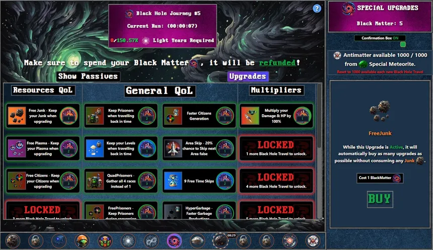 Скриншот 8 к игре Galaxy Idle Clicker