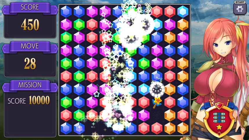 Скриншот 1 к игре Pretty Girls Pop Match