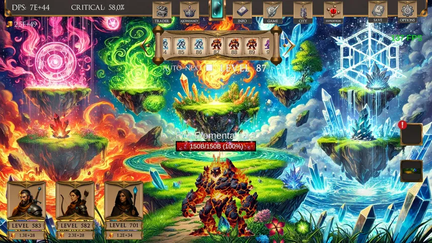 Скриншот 2 к игре Fantasy Clicker