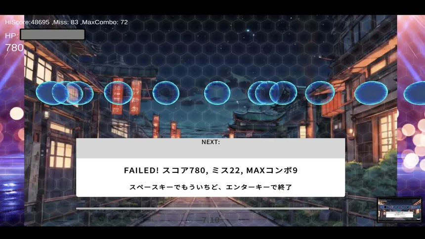 Скриншот 2 к игре タイピング × 音ゲー BeatTyping