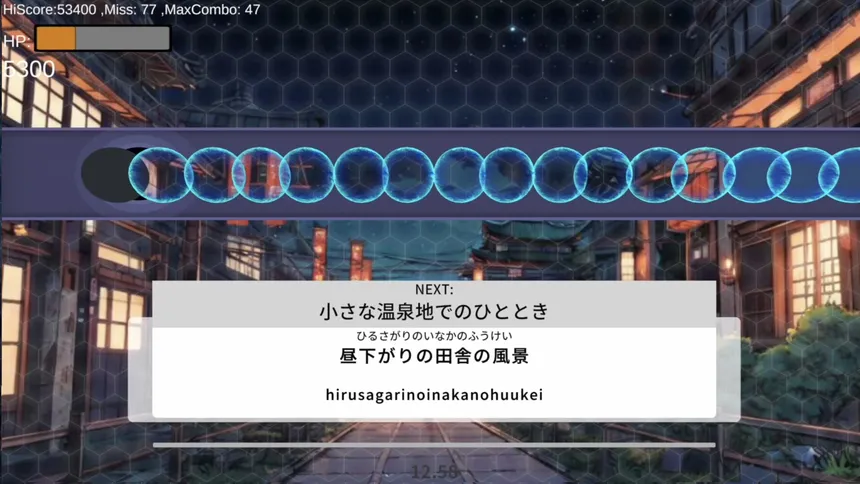 Скриншот 3 к игре タイピング × 音ゲー BeatTyping