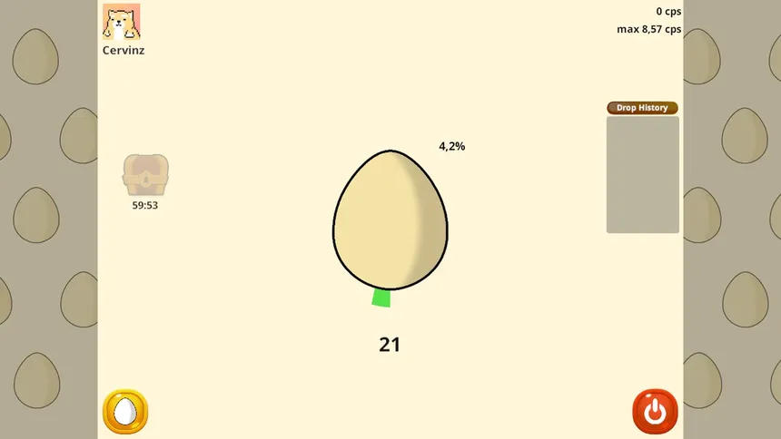 Скриншот 1 к игре Eggz - Collectible Eggs Clicker