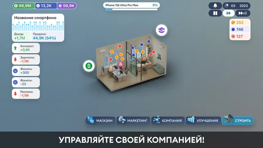 Скриншот 2 к игре Devices Company Tycoon Inc