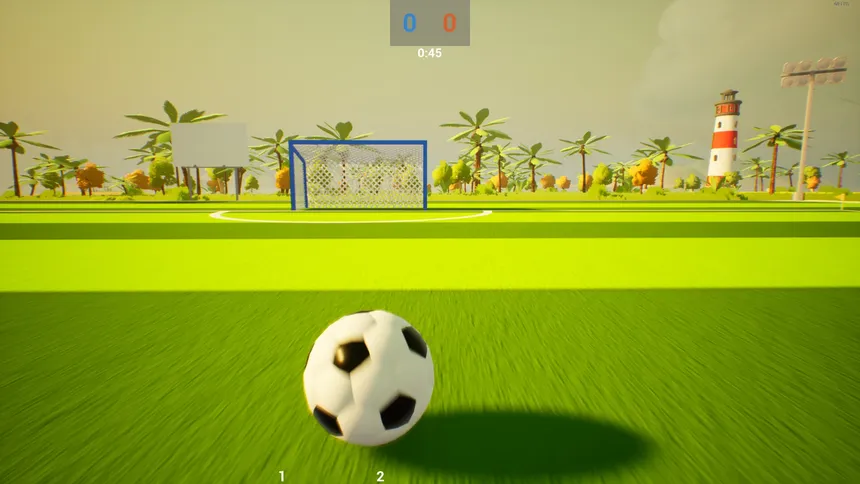 Скриншот 1 к игре Goofy Little Soccer Match