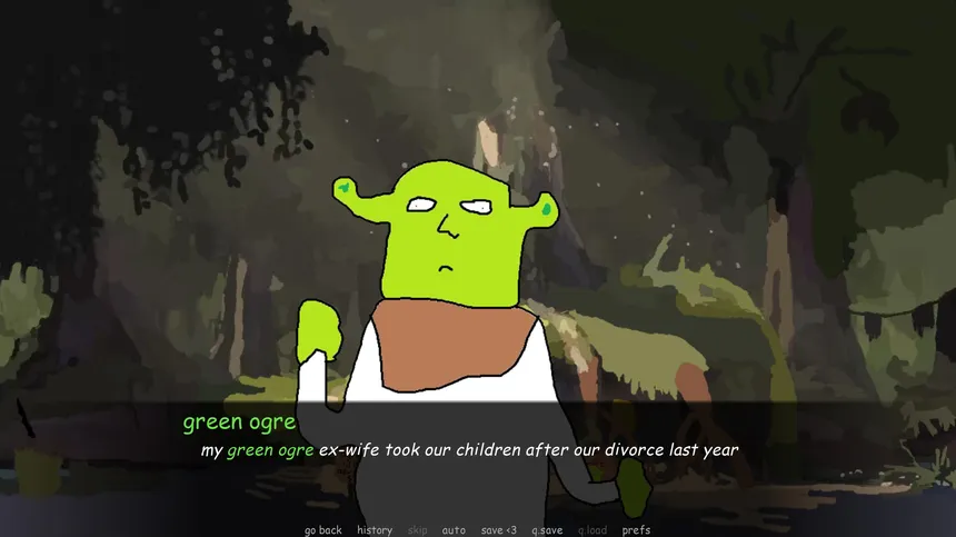 Скриншот 3 к игре green ogre gives you terrible life advice and dies