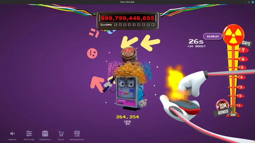 Скриншот 1 к игре RantCPU's ClickBait