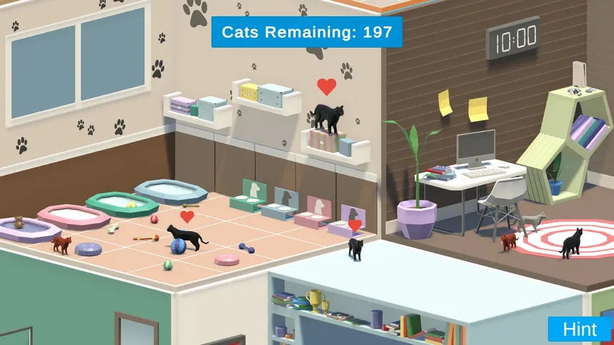 Скриншот 2 к игре 200 Hidden House Cats 🐈