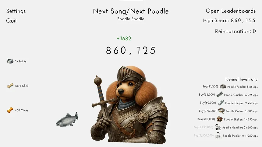 Скриншот 2 к игре Poodle Clicker