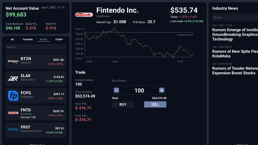 Скриншот 6 к игре Day Trader Tycoon