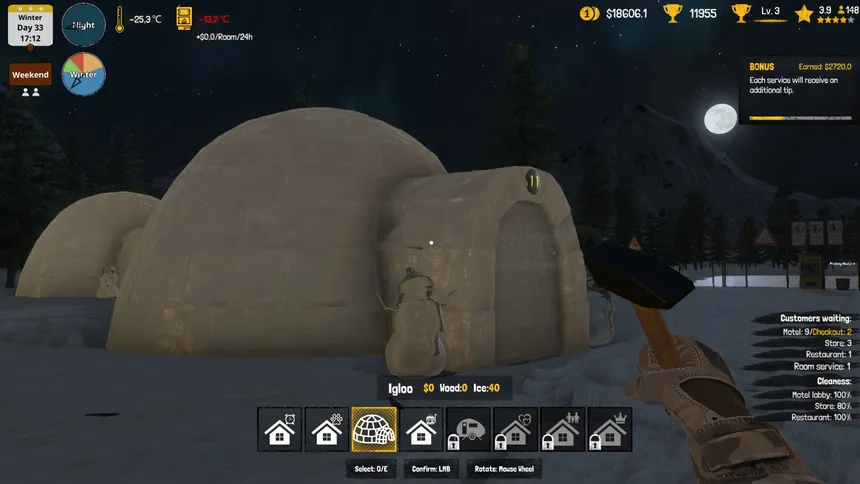 Скриншот 1 к игре Arctic Motel Simulator