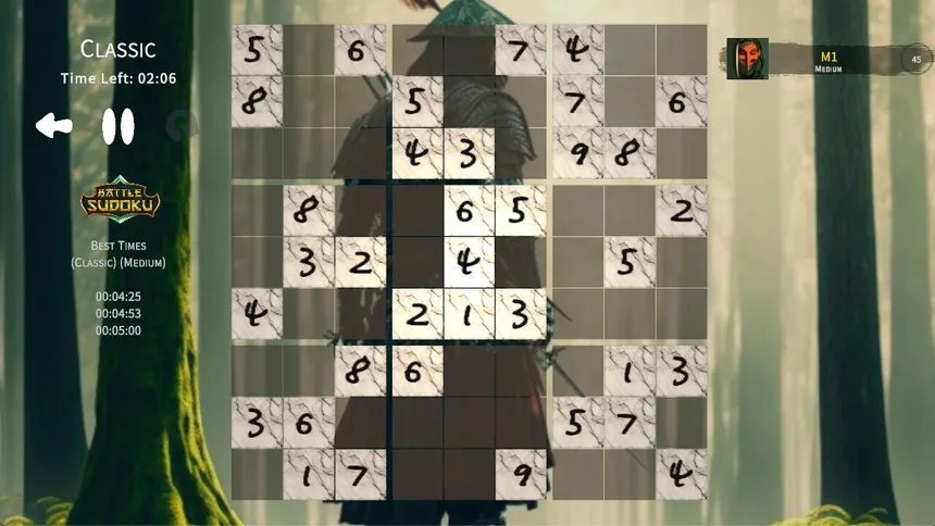 Скриншот 1 к игре Battle Sudoku