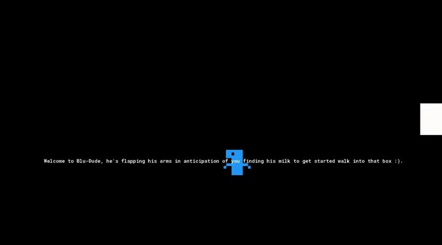 Скриншот 1 к игре Blu-Dude In The Quest for Chocolate Milk