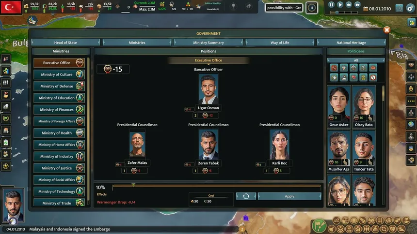 Скриншот 7 к игре Realpolitiks 3: Earth and Beyond