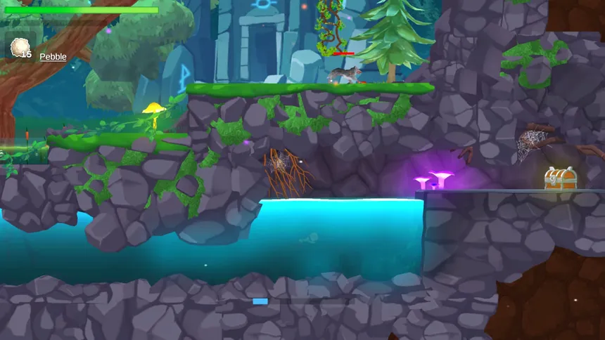 Скриншот 4 к игре Emerald Dreams: Sanity -  Platformer Quest