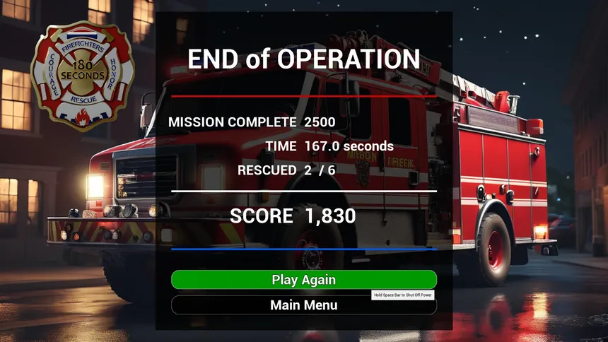 Скриншот 2 к игре 180 Seconds: A Firefighter's Call