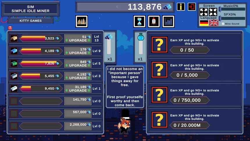 Скриншот 2 к игре SIM - Simple Idle Miner