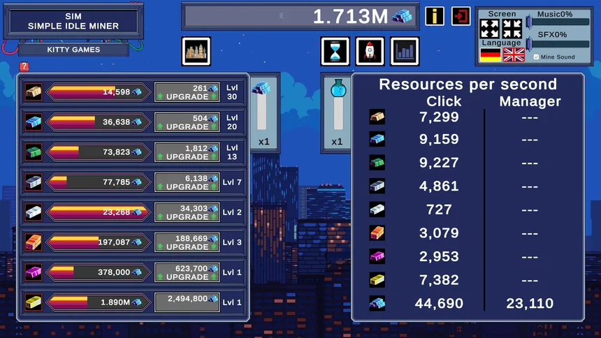 Скриншот 3 к игре SIM - Simple Idle Miner