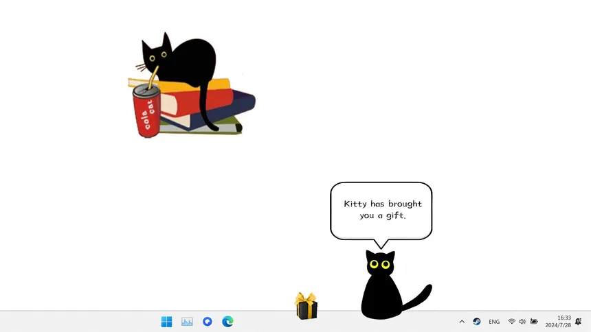 Скриншот 1 к игре Cat On My Desktop