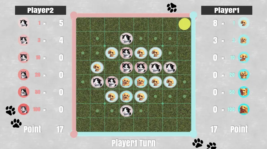 Скриншот 2 к игре Dog vs Cat Othello