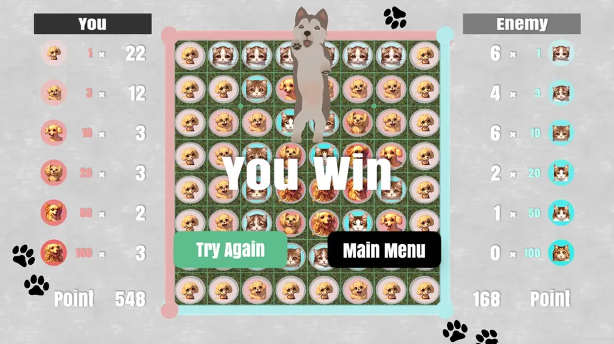 Скриншот 3 к игре Dog vs Cat Othello