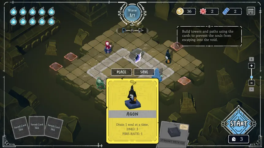 Скриншот 2 к игре Garden of Wandering Souls: Roguelite Tower Defense
