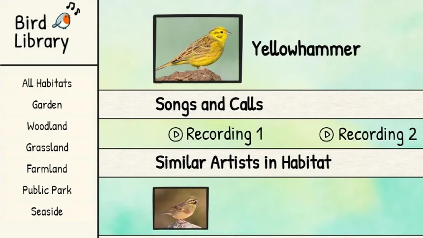 Скриншот 6 к игре BirdLingo: A birdsong learning game