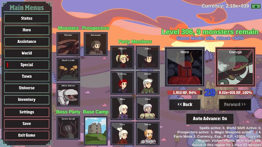 Скриншот 5 к игре Monster Hunting: Incremental Grind Forever