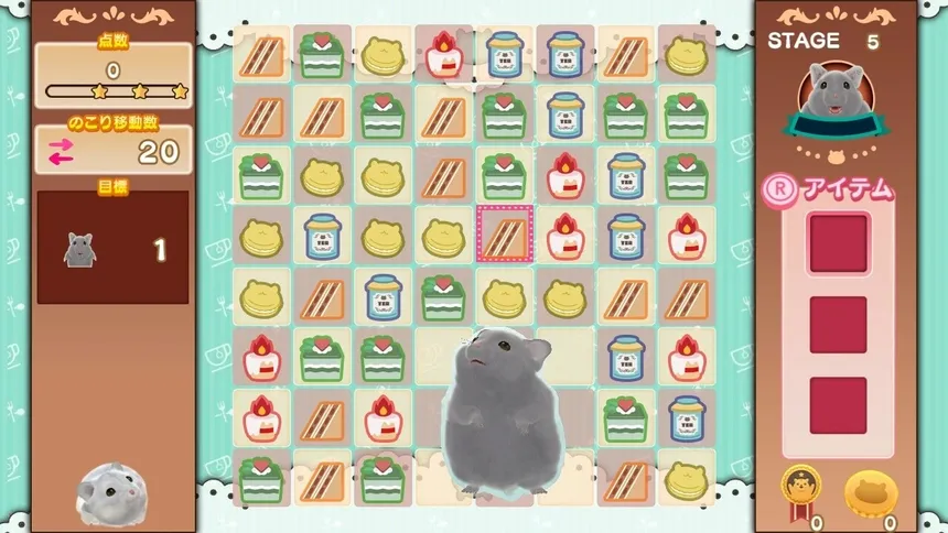 Скриншот 2 к игре はむぱふぇ　ハムスターのスイーツパズル