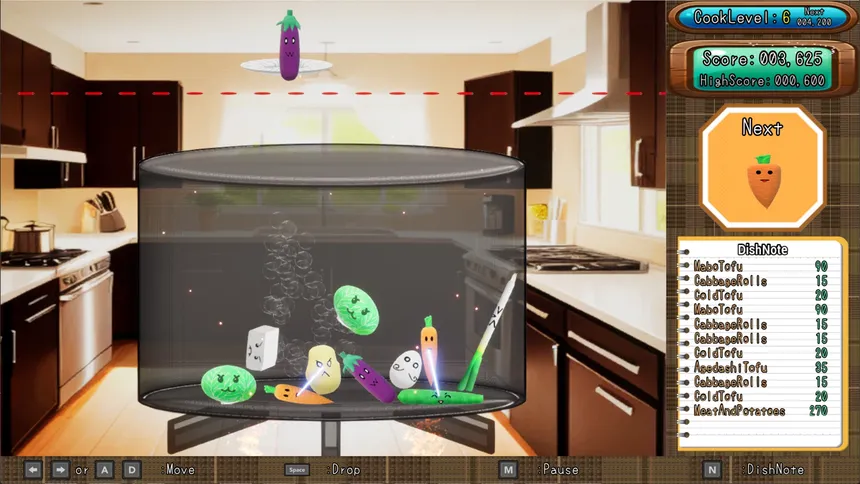 Скриншот 2 к игре ドロップクッキング / Drop Cooking