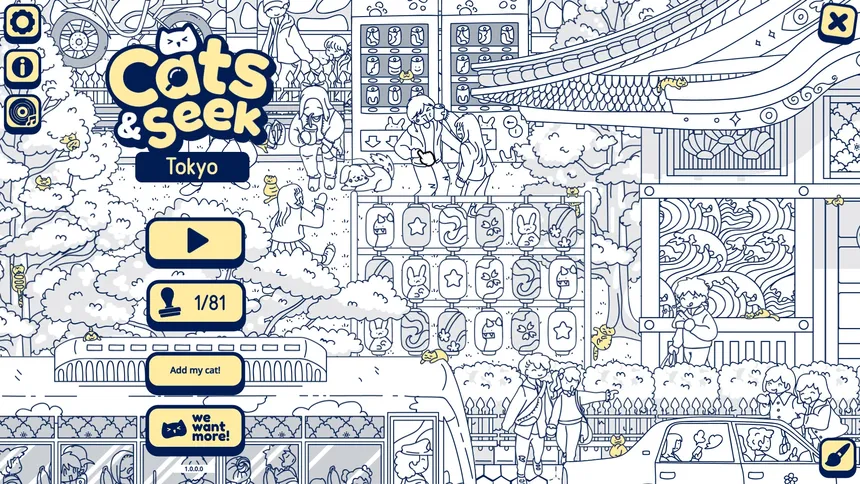 Скриншот 1 к игре Cats and Seek: Cats Hidden In Tokyo