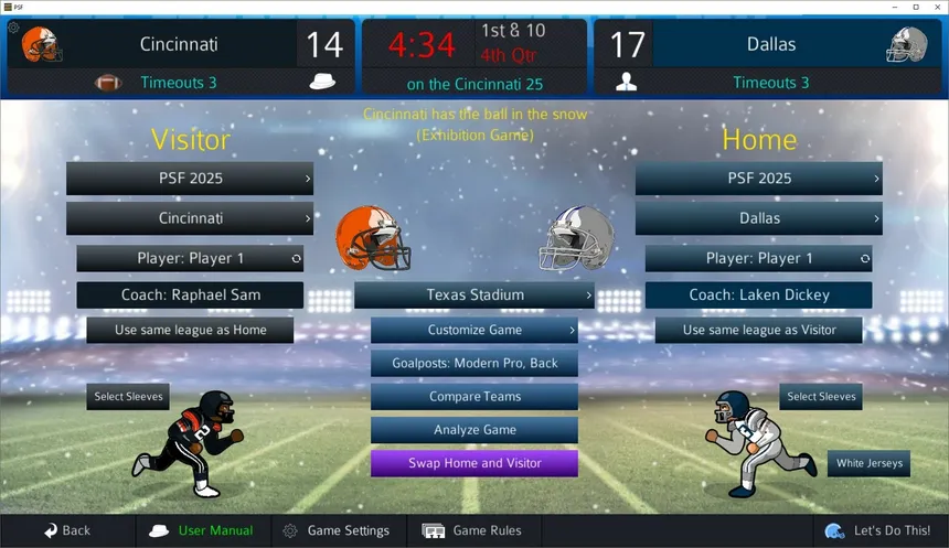 Скриншот 2 к игре Pro Strategy Football 2025