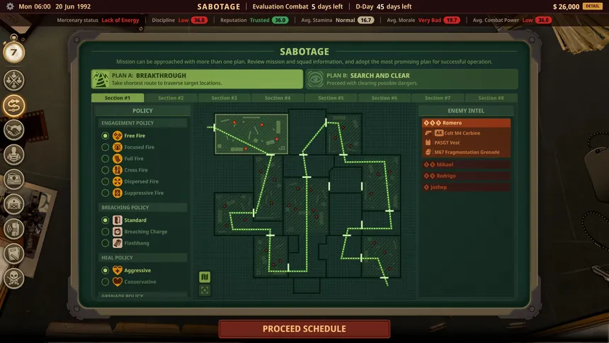 Скриншот 1 к игре Private Military Manager: Prologue