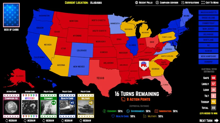 Скриншот 1 к игре American Election Simulator