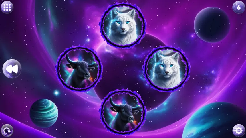 Скриншот 1 к игре Space Memory: Animals